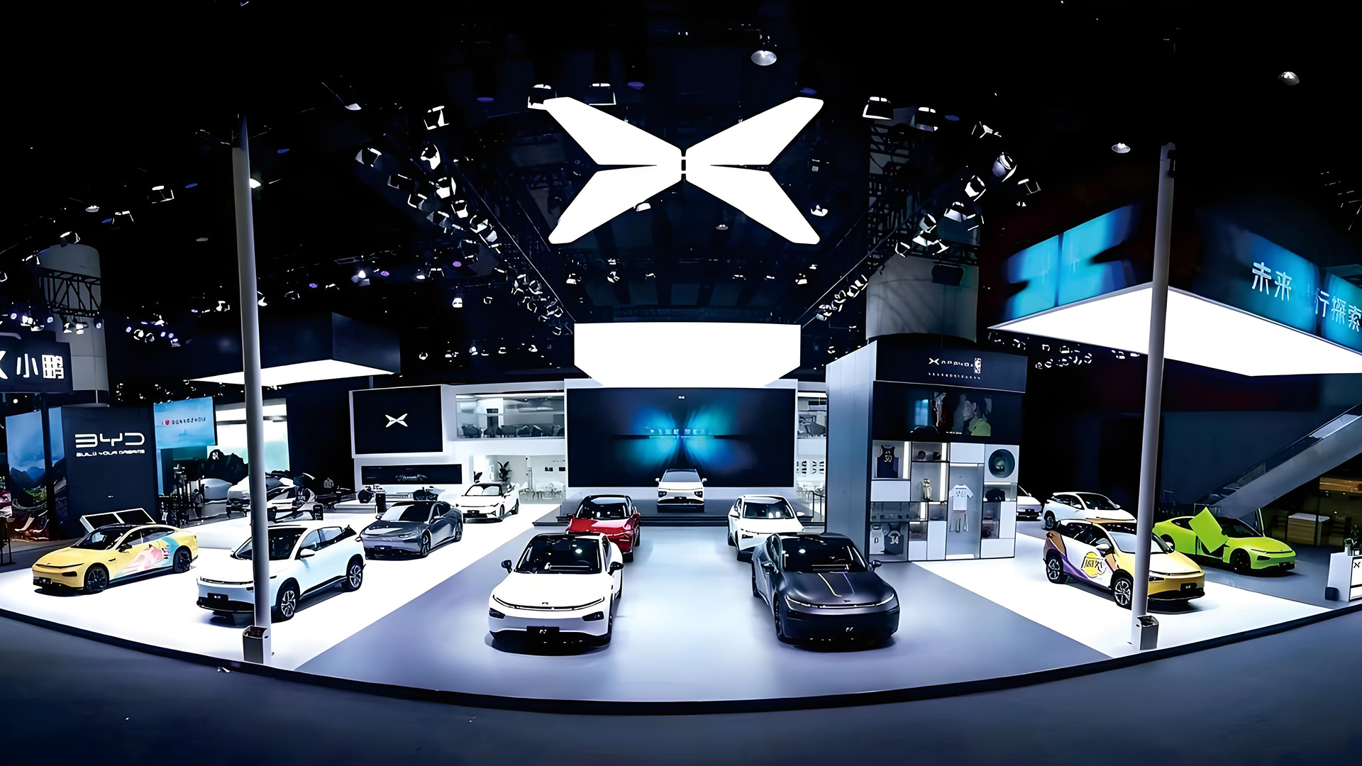 小鹏车展上海展位设计、展位搭建