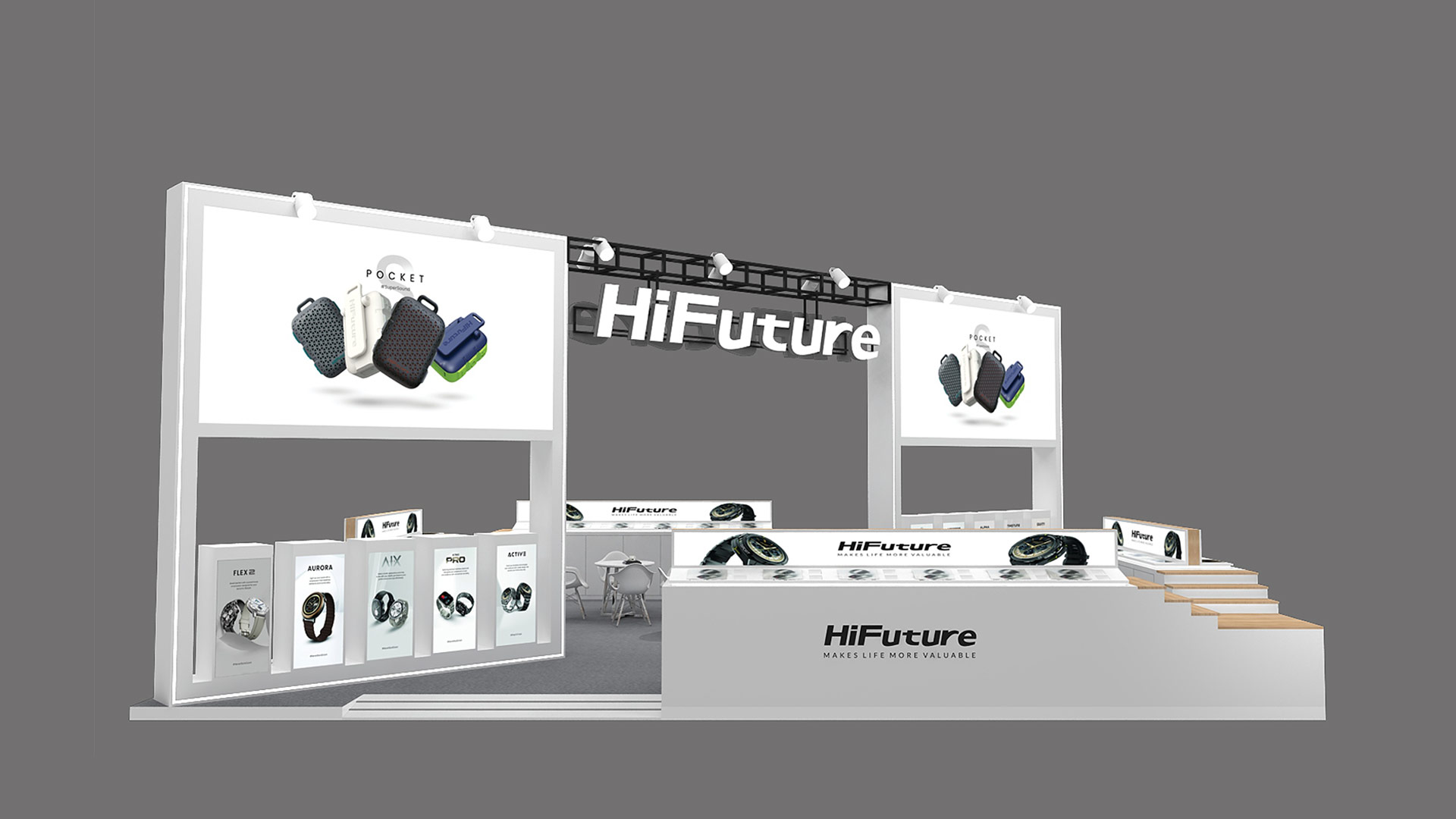 【香港电子展】HiFuture美來展位设计、展位搭建